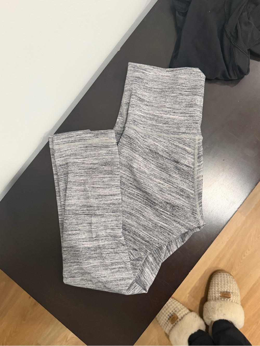 lululemon luon crop leggings - grey size 6